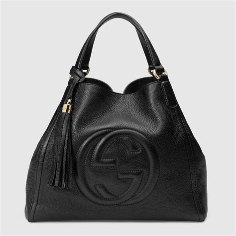 gucci black leather purse strap|genuine gucci bag strap.